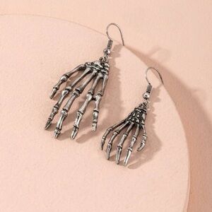 Skeleton Hands Gothcore Halloween Grunge Dangle Earrings